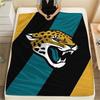 1Pc Jacksonville Jaguars Print Flannel Blanket, High Quality Comfortable for All Seasons, Home Decor, Warmth and Comfort, Perfect for Gifts