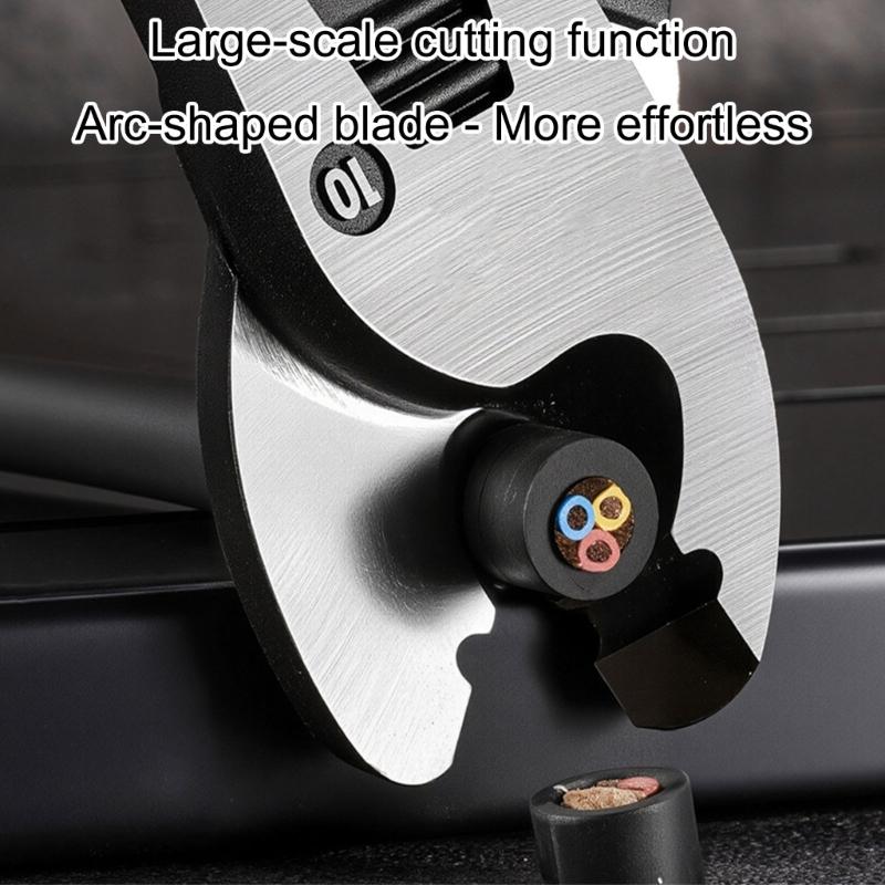 Ergonomic Heavy Duty Wire Cutter Suitable For Thick Copper Aluminum Cables Anti Fatigue Handle Durability Construction