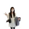 DeRong 2025 Autumn/Winter Women's Lace Trim Slim Fit Long Sleeve T-shirt