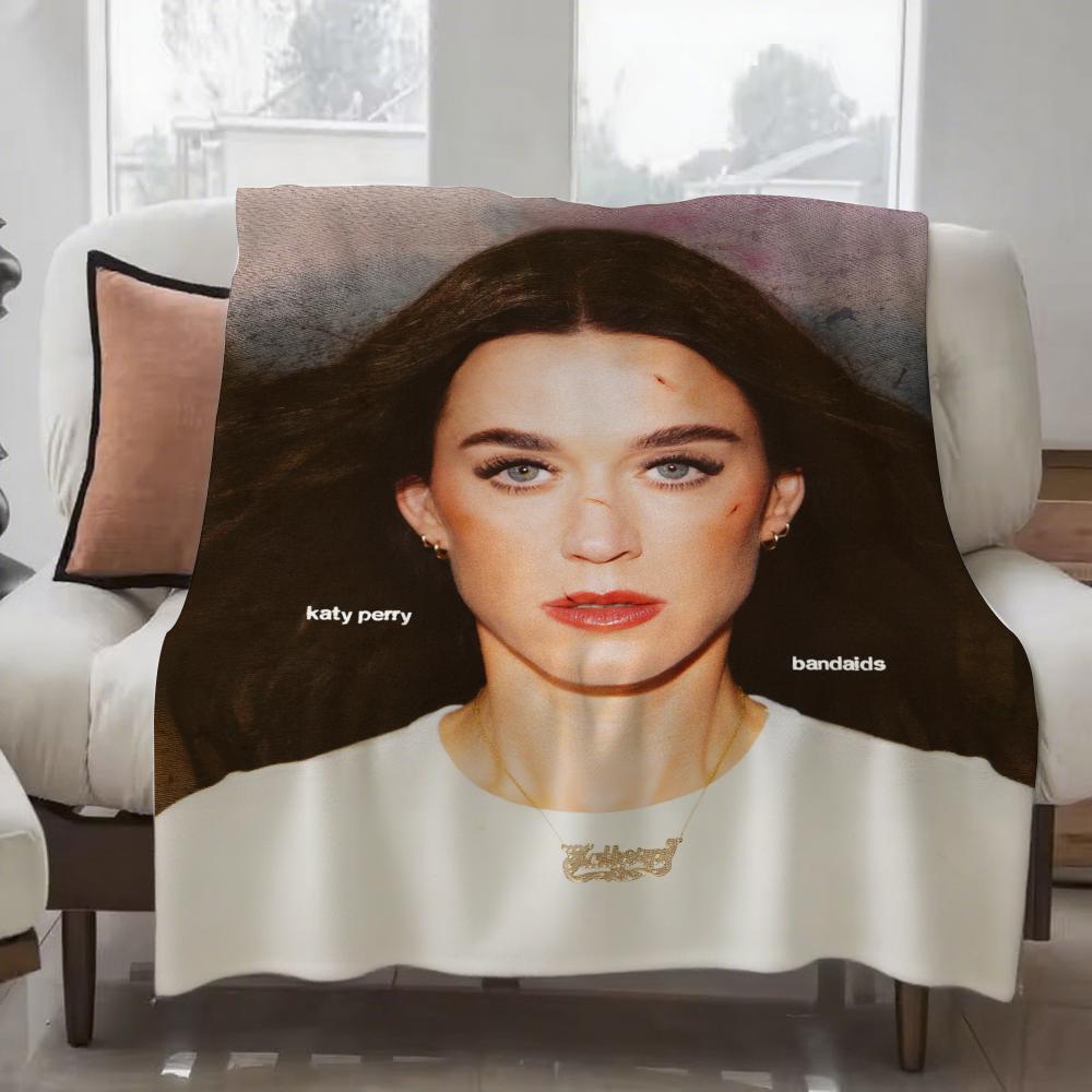 Singer K-Katy P-Perry bandaids Hot Album Blanket Design Lightweight For Dorms, Naps, Living Room, Office,Sofa,All-Season