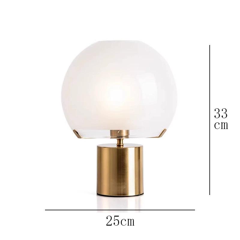 Nordic Modern Glass Table Lamp - Creative, Stylish Lighting for Living Room, Bedroom, Hotel, or Model Room