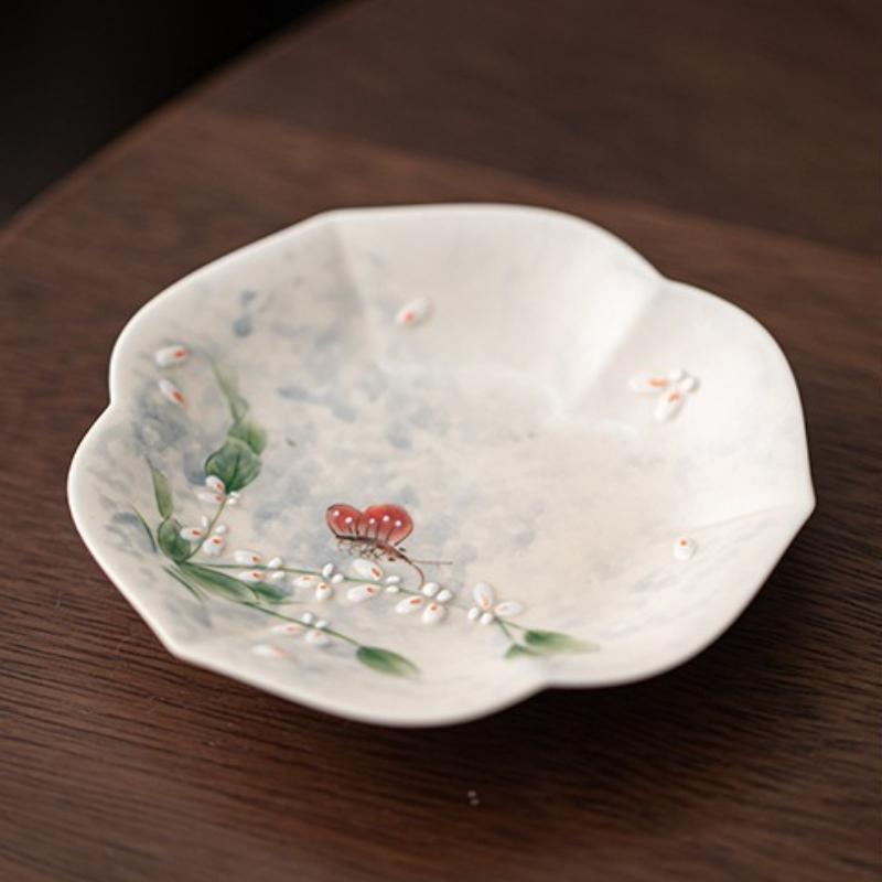 

Чистая ручная роспись Керамическая чашка для чая Онцидиум, чашка мастера, специальный изысканный бокал для женщин, китайская пасторальная чашка для чая 200ml