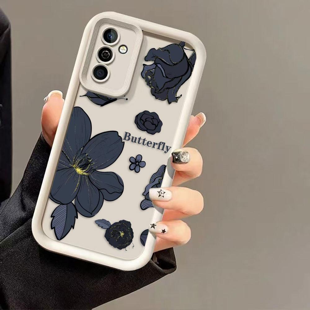 Luxury Butterfly Roses Phone Case For Samsung Galaxy S26 S25 S24 S23 S22 S21 FE S20 ULTRA PLUS TPU Case Funda Shell Capa Cover