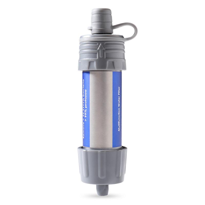 Outdoor Überlebens-Wasserfilter-Strohhalme Campingausrüstung Wasserreiniger Wasserfiltersystem Notfall-Wanderzubehör