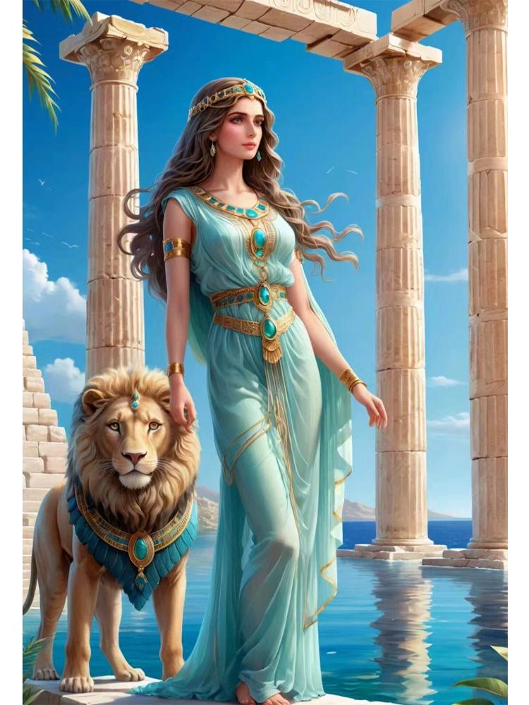 

Новая 5D алмазная картина «Девушка и лев», животное, полная круглая квадратная мозаика, алмазная вышивка, вышивка крестом, украшение для дома Full Round 20x30CM