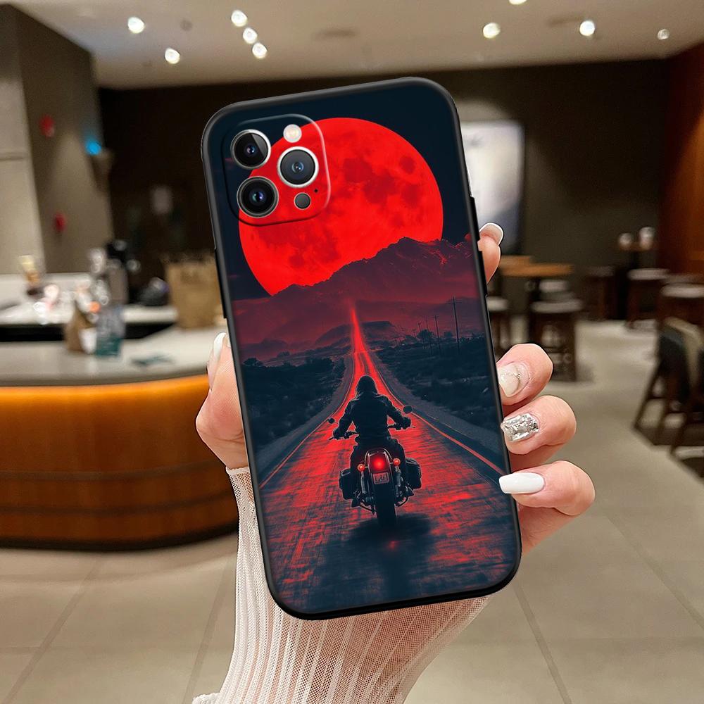 RA18 Motorcycle Racing New High-End Shell Phone Case for iPhone 16 15 14 13 12 Pro Max Plus Mini