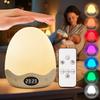 COOLNIGHT Night Light for Kids,10 Brightness&10 Color Egg Light for Nursery | 3600mAh,Touch Dimmable,Timer,Remote,Rechargeable,Portable,Eye