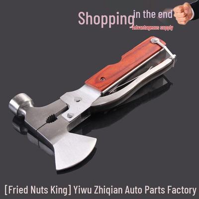 Portable Multifunctional Camping Axe Hammer – Emergency Outdoor and Car Tool with Tapered Claw