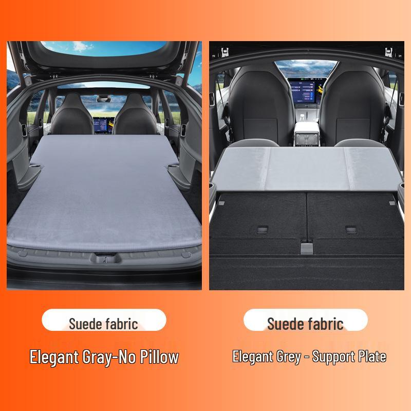 Tesla Model Y Inflatable Car Mattress: Rear Seat & Trunk Sleeping Pad for Camping