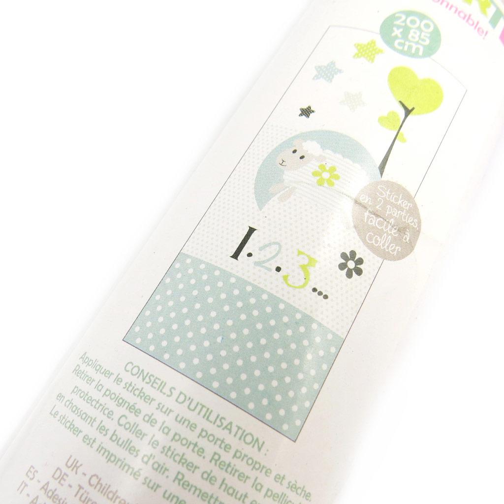 Les Trésors De Lily [M4723] - Door Sticker 'Tom and Zoe' Green Sheep. . . (200x85cm)