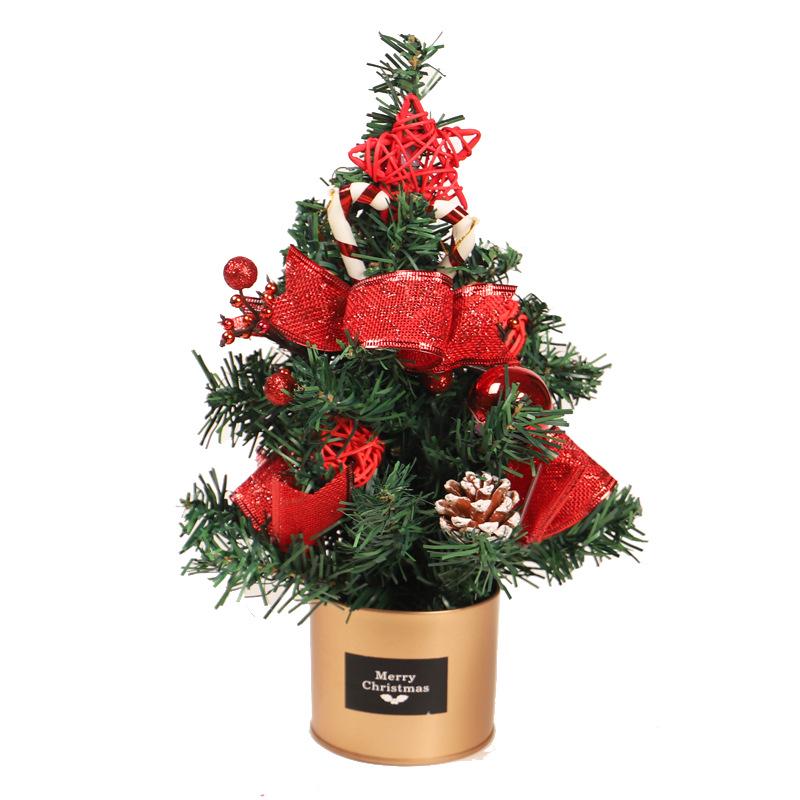 Hong Yu 30cm Christmas Tree Iron Box Ornament for Home Dining and Living Room Decoration