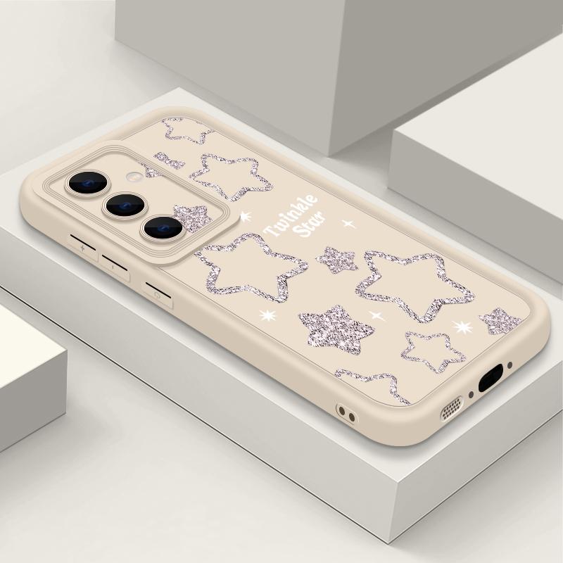 Креативный чехол с принтом «Звездное небо» для Samsung A57 A37 A27 A17 S26 Ultra S25 FE A56 A36 A16 A55 A35 A15 A54 5G S21 S22 S23 S24 Plus Ударопрочный чехол Samsung S25 Ultra белый
