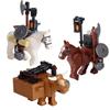 MOC Medieval Army Weapons Building Blocks Cannon Pirate Ship Soldiers Figures Military War Scene Assembling Mini Brick Toy Gifts