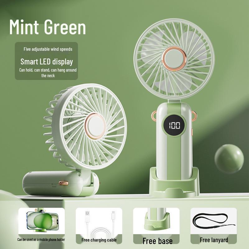 Foldable Handheld Mini USB Fan with Large Airflow