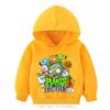 Boys Hoodie Age 4-14 Plants HD Print Zombies Thin Girls Pullover Girls Casual Wear Fall Hoodie Long Sleeve Polyester New Arrivals 2025