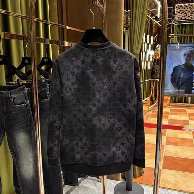 Pánska personalizovaná trendy mikina s okrúhlym výstrihom a výšivkou - Jesenná/Zimná ležérna móda s dlhým rukávom