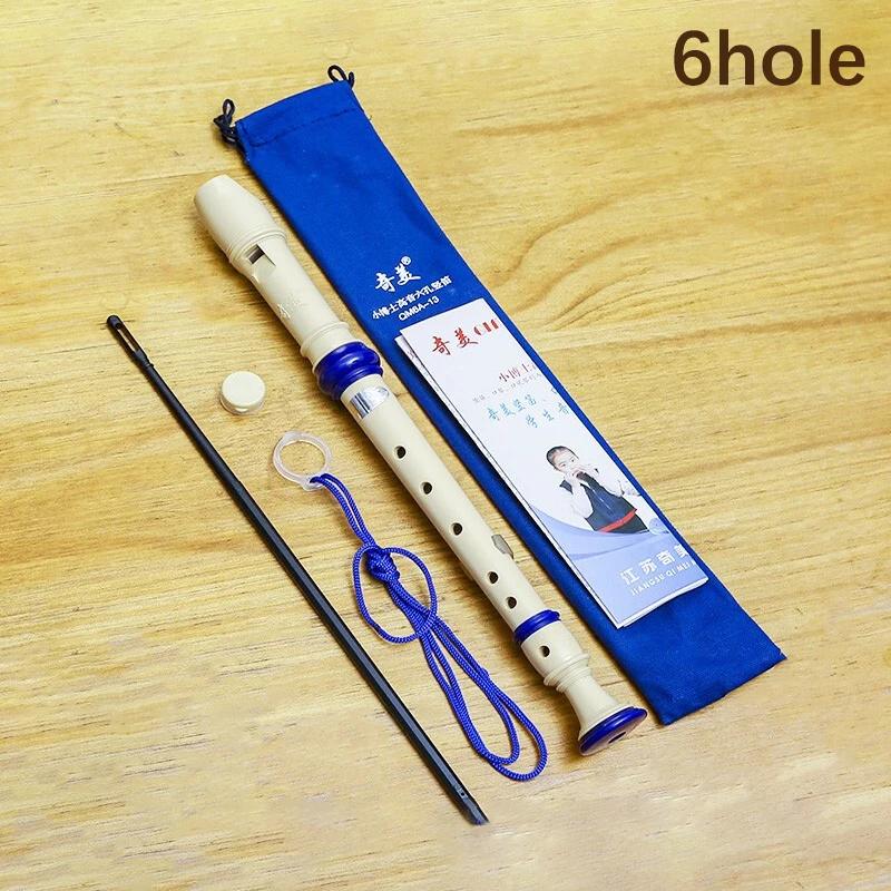 Professional Eight Hole High Pitched Flute Eight Hole Soprano Recorder Clarinet Black Sound Easy To Adjust Food Grade ABS