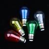 Plastics Colorful S14 Led Bulb 220V E27 2W Replaceable For String Light Halloween Birthday Party Bar Festival Decoration Lights