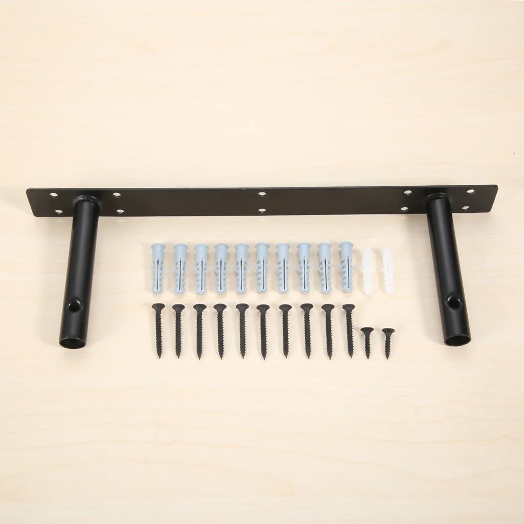 1Pc Heavy Duty Double T-shaped Metal Wall Mounted Shelf Support Concealed Floating Angle Bracket Storage Rack Holder 300mm/400mm