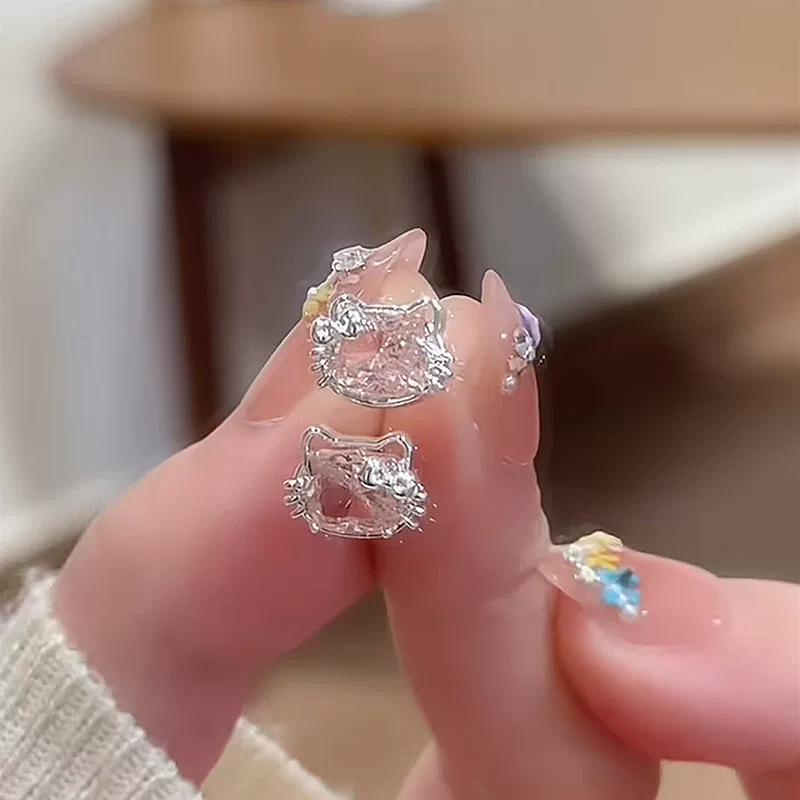 Orecchini a Bottone in Argento 925 con Zircone e Perla a Fiocco - Design Coreano Retro di Alta Gamma