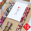 Dishwasher Safe Acrylic Wild Cherry Couple Chopsticks with Chopstick Rest Celebration Wedding Gift Cosmetic Box Gift Set Wakasa-nuri