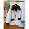 Plus Size Korean Style Reversible Lambswool Coat for Women, High-End Niche, Loose Fit, Lapel, Autumn/Winter