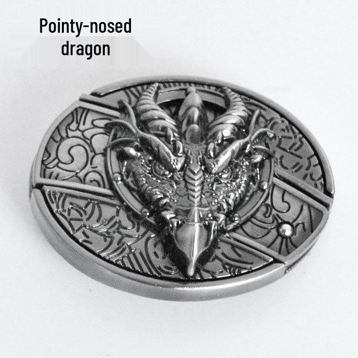 Men's Casual Punk Alloy Knife Buckle Belt