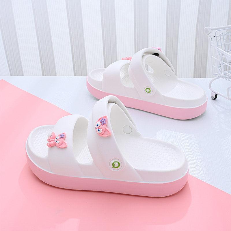 Breathable And Lightweight Pink Girls Sandals Soft Bottom Summer Beach Footwear
