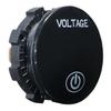 Motorcycle Car Volt Voltmeter 5V-48V Digital LED Display Voltage Meter Round Panel for Vehicle and Marine Use