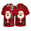 Men's Christmas Themed Holiday Caregiver Uniform for Work In Hospitals and Clinics