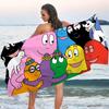 Cute B-BarbapapaS-ES Cartoon Towel Beach Towel Bath Quick-Drying Lightweight Blanket Portable Sauna Camping Swimming Pool Travel