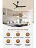 Energy-Efficient High Power Metal Ceiling Fan with Remote Control for Living Room or Hotel