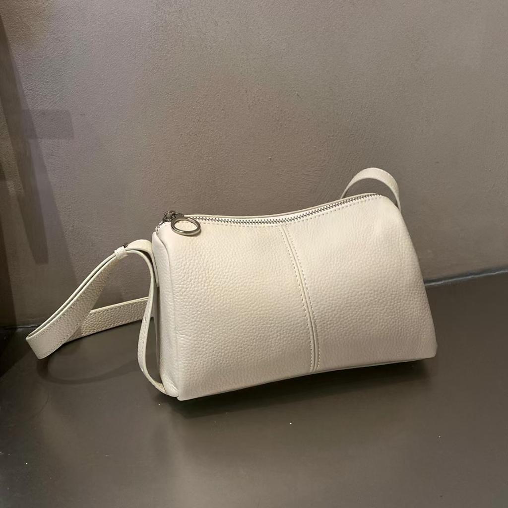 First Layer Cowhide Women's Bag, Simple Women's Shoulder Bag, Premium Texture Messenger Bag, Commuter Casual Leather Bag