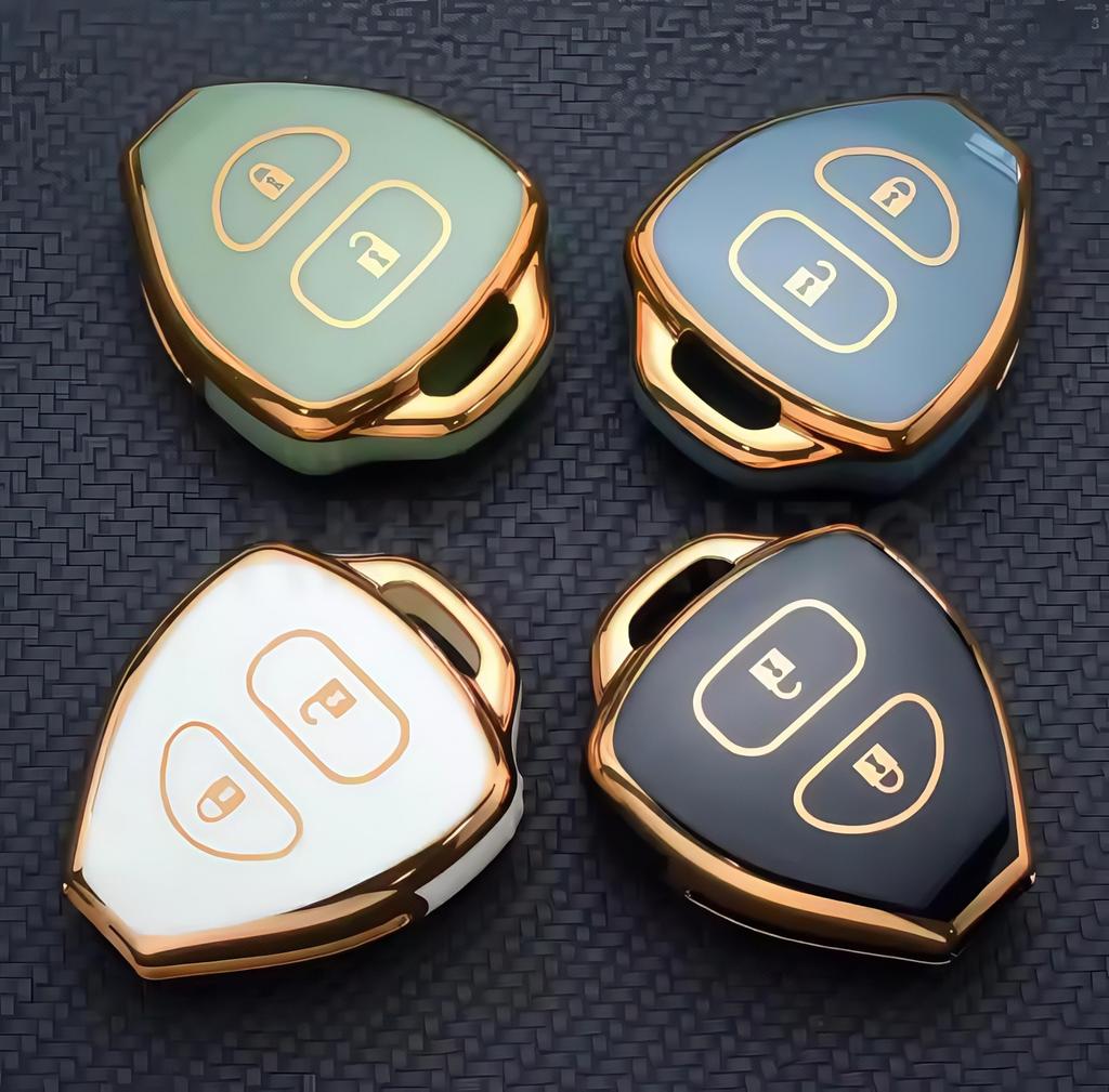 2 Buttons TPU Key Case Cover for TOYOTA Corolla Hilux Vitz Rav4 Aqua Camry Land Cruis Remote Key Shell Fob