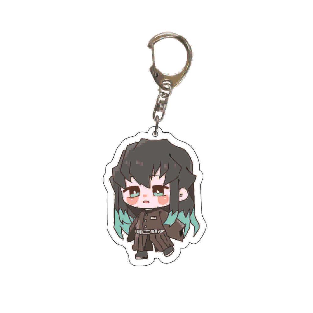Demon Slayer Kimetsu No Yaiba Acrylic Key Ring Backpack Pendant Anime Cosplay Accessory Gift for Fans Collection