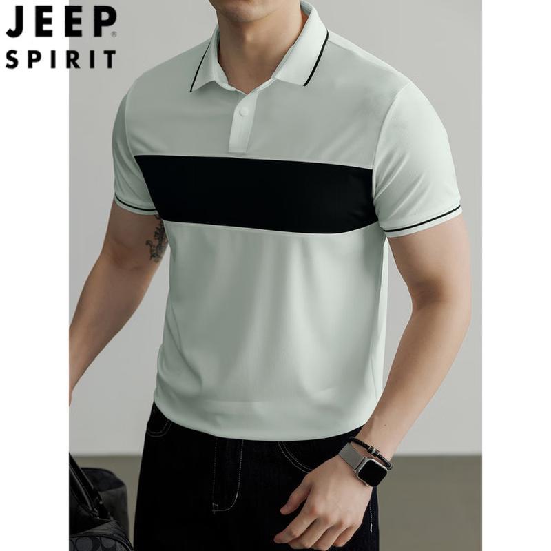 

Мужская футболка-поло JEEP SPIRIT с цветовыми блоками и воротником L