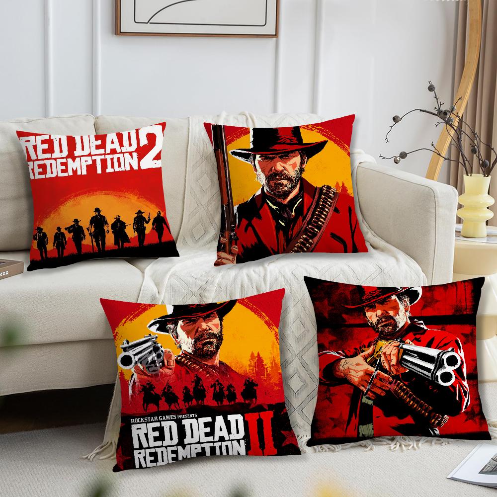 R-Red Dead R-Redemption2 Game Cushion Cover Cushion Room Bedroom Headboard Sofa Living Backrest Nap Time Pillow Case