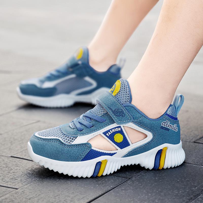 

Дышащие сетчатые нескользящие спортивные туфли для мальчиков, прочные, для возраста 10-12 лет 36