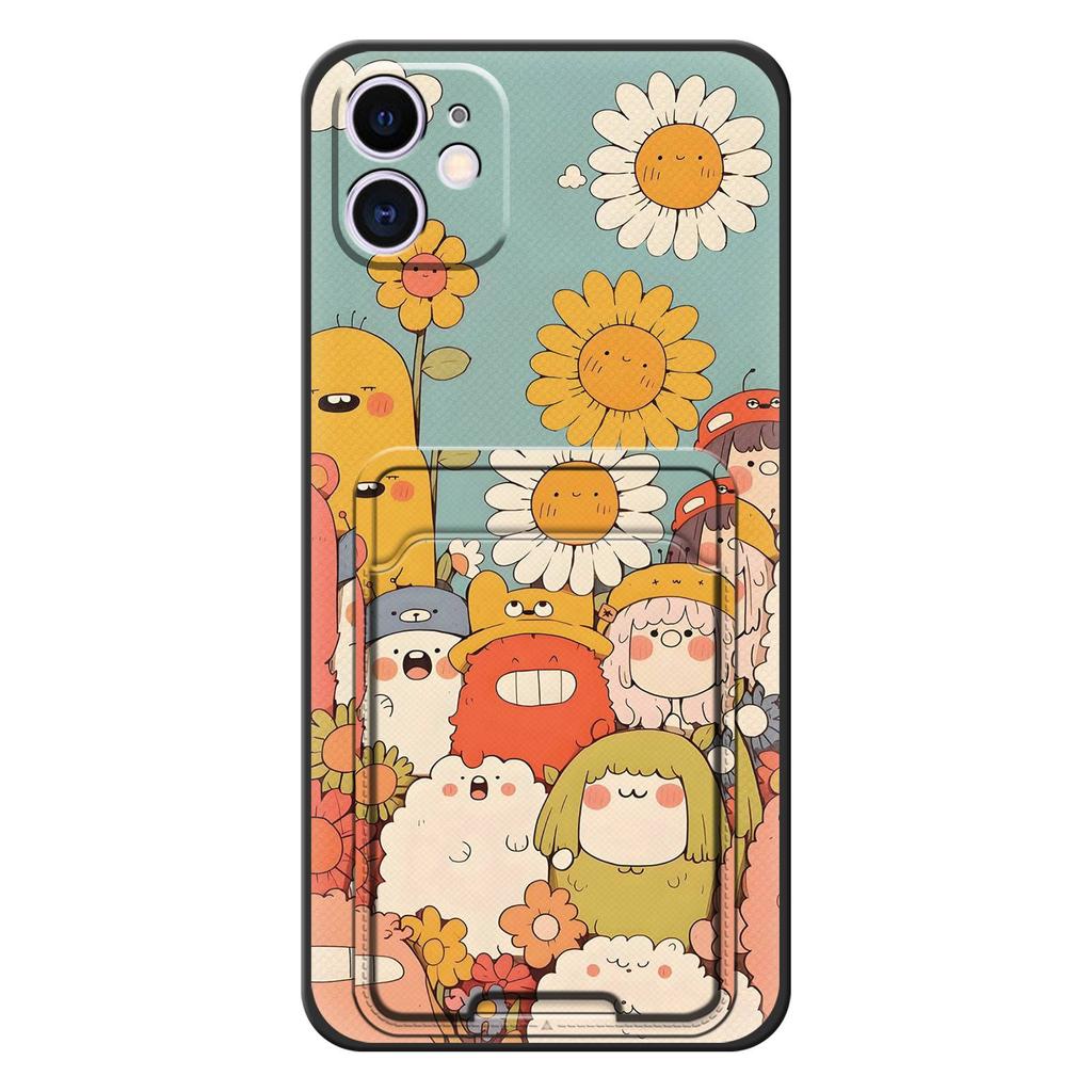 Fashion Design Dirt-resistant Phone Case For iphone 12 Mini/ip12Mini Soft case Anti-knock Cartoon Card sleeve Silicone