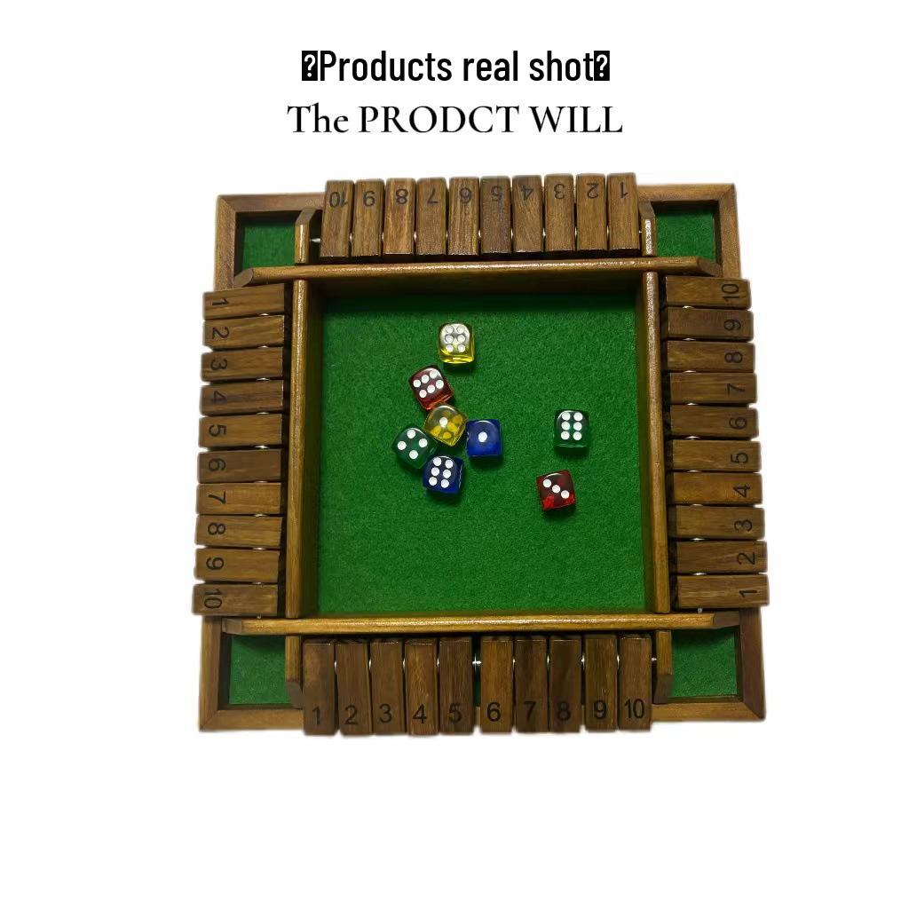 Dwustronna gra karciana typu flip: Czterostronne inspirowane szachami puzzle imprezowe dla dorosłych i rekwizyty do picia