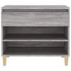 Shoe Rack Gray Sonoma 70x36x60 cm Engineered Wood