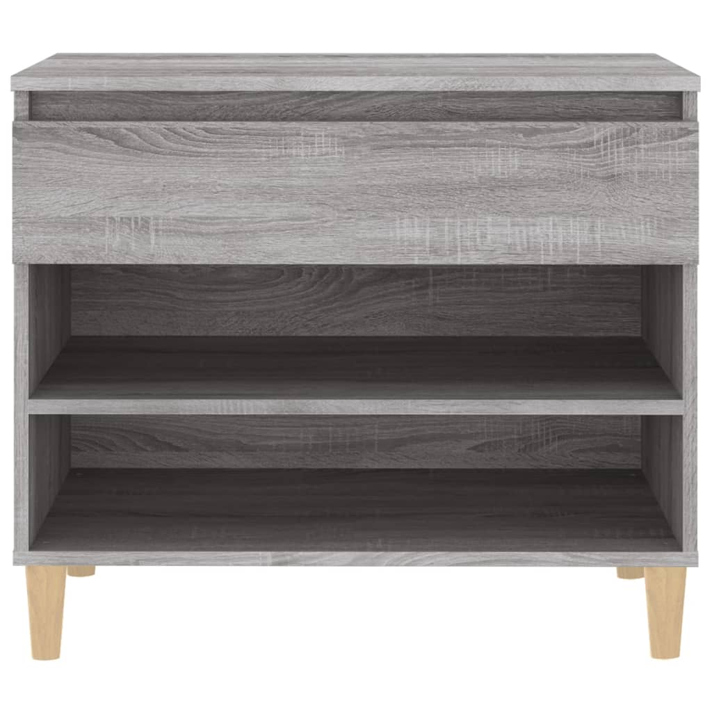 Shoe Rack Gray Sonoma 70x36x60 cm Engineered Wood