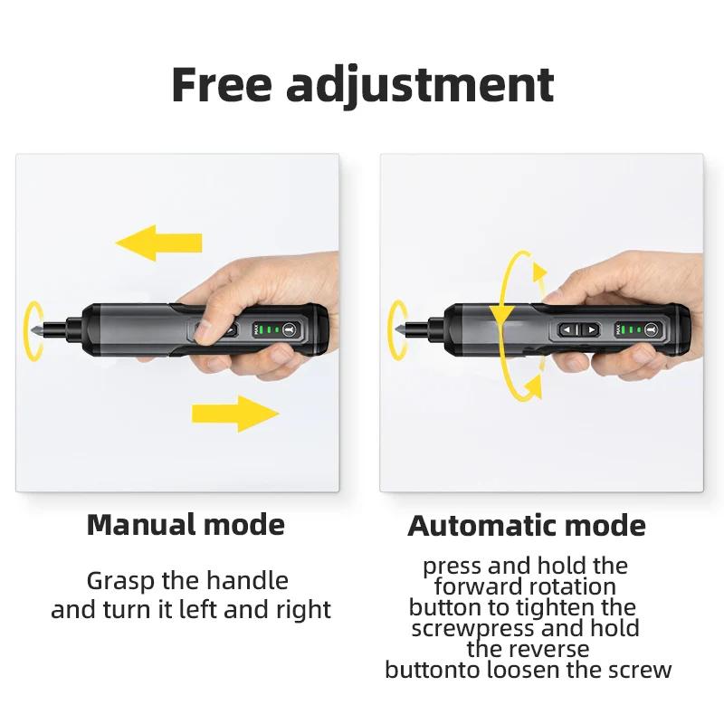 Mini Electric Screwdriver Set 4V Smart Cordless Electric Screwdrivers TYPE-C Rechargeable 33 Bit Set Drill Power Tools Kit