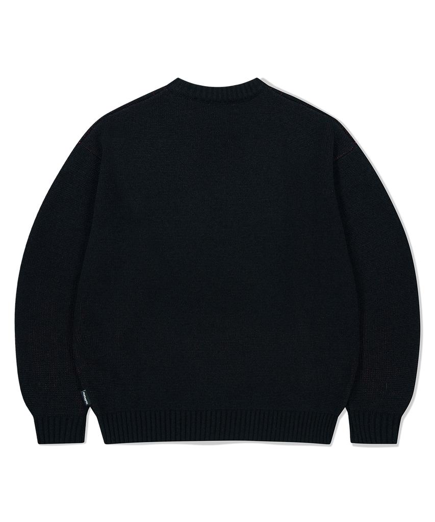 MAHAGRID So Far So Good Knit Sweater Black(Mg2Ffmk601A)