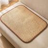 Summer Cool Mat for Pets Scratch-Resistant Wear-Resistant Large Breathable Natural Rattan Cooling Mat Anti-Slip Pet Bed