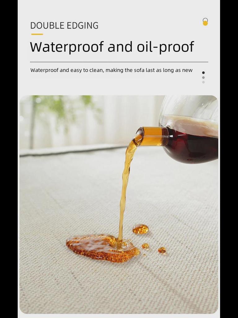 Helårs Chenille Sofapute & Sklisikkert Trekksett