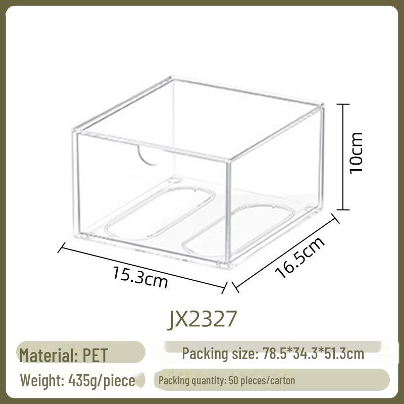 Schreibtischorganizer aus Acryl mit drei Schubladen, Sechs-Fächer-Aufbewahrung