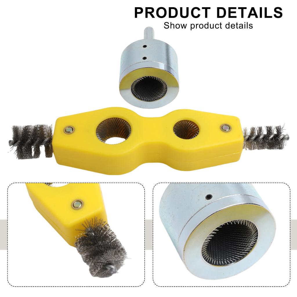 22MM Copper Pipe Cleaner Metal Pipe Cleaning Tool Industrial Pipe Tool User-Friendly Tool Hexagonal Handle Design