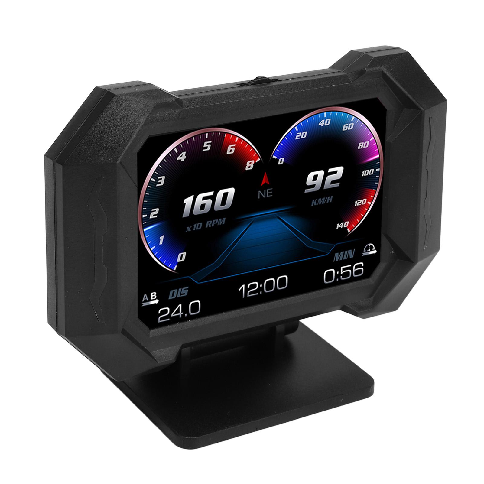 

3.5inch Car HUD Display Multi Data Monitor Digital Speedometer Dual Mode RPM Water Temperature Turbo Pressure Smart