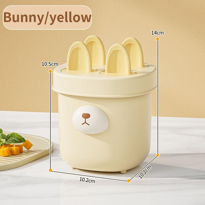 Food Safe Cartoon Ice Cream Mold Easy Demolding DIY Ice Lolly Maker for Homemade Popsicles At Home